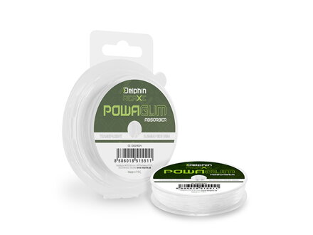 Delphin REAXE PowaGUM Absorber Číra - 0.6mm/4kg/10m