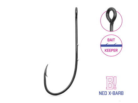 Háčik na čeburašku Delphin B! NEO X-BARB / 8ks - 1/0