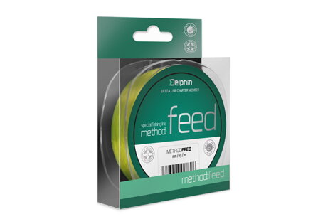 Delphin Method FEED žltá 500m - 0,22mm 9,2lbs