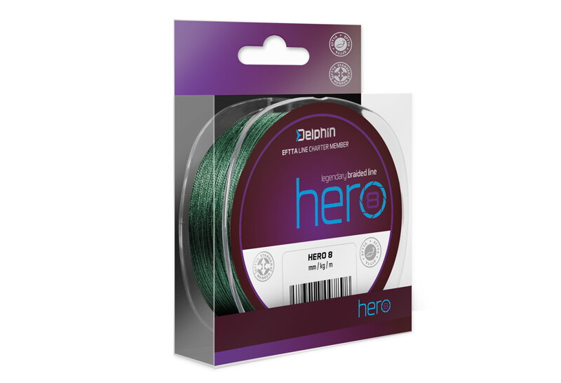 Delphin HERO 8 / zelená | 0,12mm 8,20kg 300m