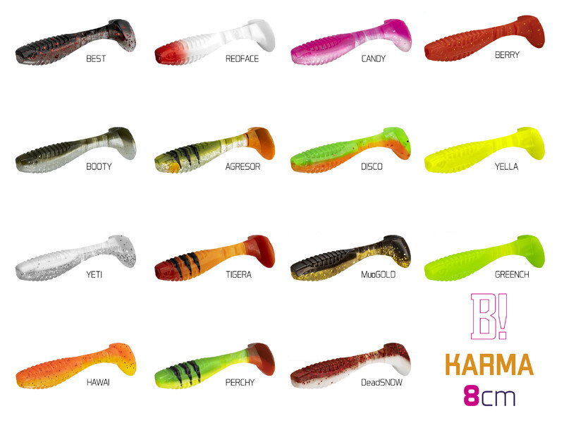 Umelá nástraha Delphin KARMA UVs / 5ks - 8cm/RedFACE Umelá nástraha Delphin KARMA UVs / 5ks - 8cm/RedFACE