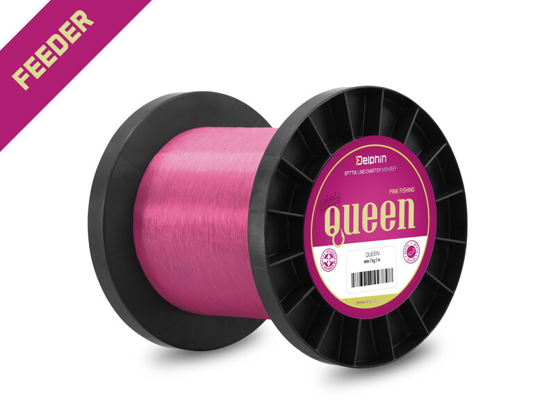 Delphin QUEEN Feeder / ružový - 0,25mm 5,0kg 5000m Delphin QUEEN Feeder / ružový - 0,25mm 5,0kg 5000m