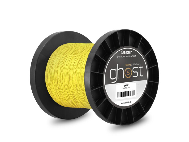 Delphin GHOST 4+1 žltá - 0,23mm 13,6kg 3000m Delphin GHOST 4+1 žltá - 0,23mm 13,6kg 3000m