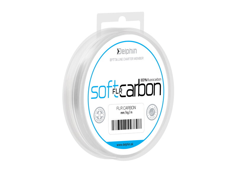 Delphin SOFT FLR CARBON - 100% fluorokarbón transp. - 0,369mm 8,69kg 20m