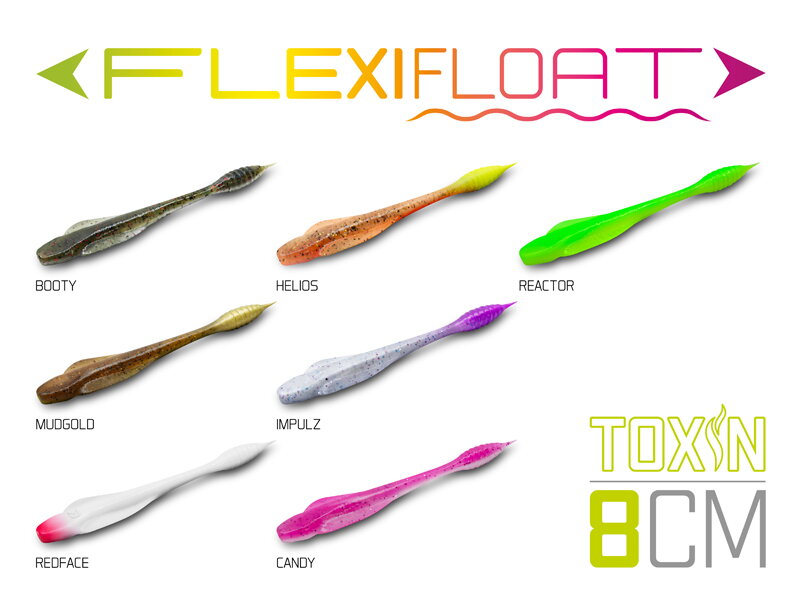 Umelá nástraha Delphin TOXIN Uvs / 8ks - 8cm / REDFACE Umelá nástraha Delphin TOXIN Uvs / 8ks - 8cm / REDFACE