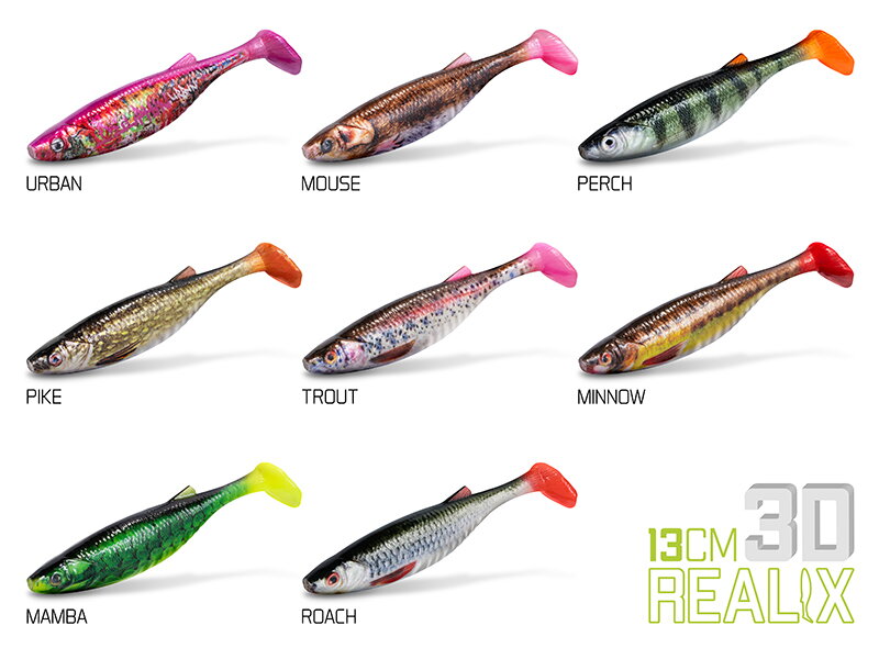 DuoPACK BOX Delphin Realix 3D / 6 x 2ks - 13cm / Pike DuoPACK BOX Delphin Realix 3D / 6 x 2ks - 13cm / Pike