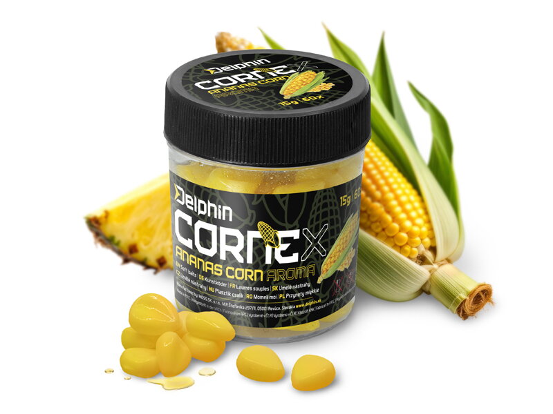 Umelá nástraha Delphin CorneX Pop Up / 60ks - Kukurica- Ananás Umelá nástraha Delphin CorneX Pop Up / 60ks - Kukurica- Ananás