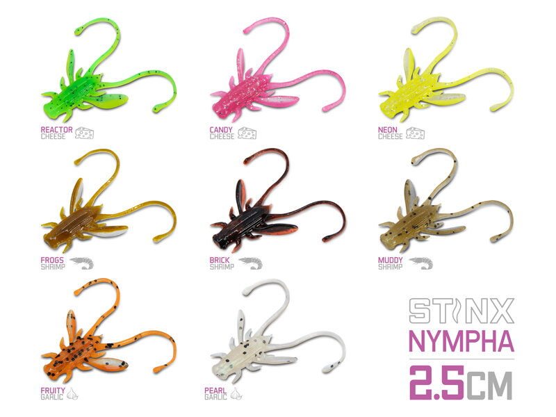 Umelá nástraha Delphin B! Stinx NYMPHA / 20ks - 2.5cm / MUDDY Umelá nástraha Delphin B! Stinx NYMPHA / 20ks - 2.5cm / MUDDY