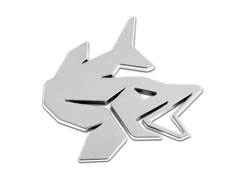 3D nálepka Delphin PIKE - Chróm