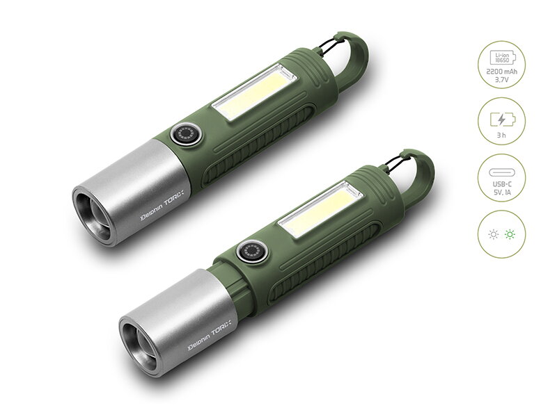 Kempingové svietidlo Delphin Torix - 2200 mAh Kempingové svietidlo Delphin Torix - 2200 mAh