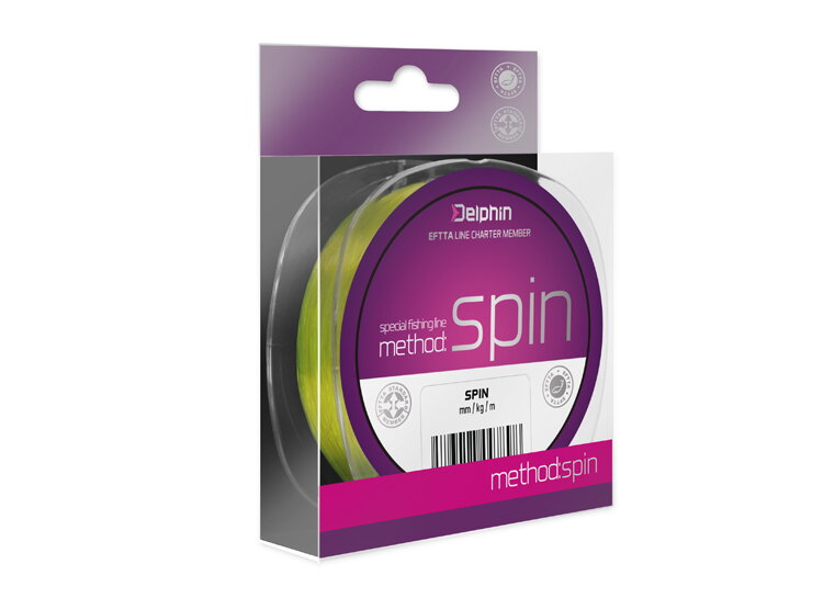 Delphin Method SPIN žltá 150m - 0,20mm 8,1lbs