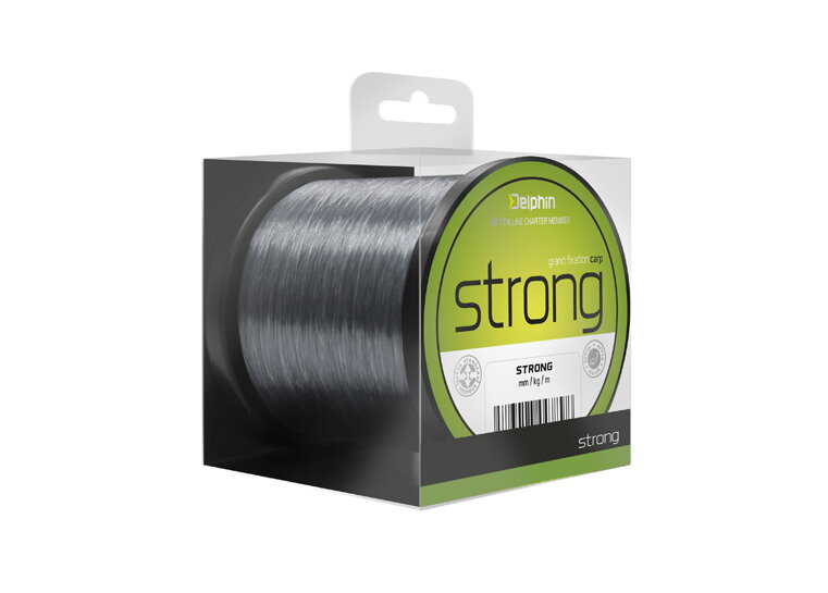 Delphin STRONG Carp sivá 300m - 0,30mm 16,9lbs Delphin STRONG Carp sivá 300m - 0,30mm 16,9lbs