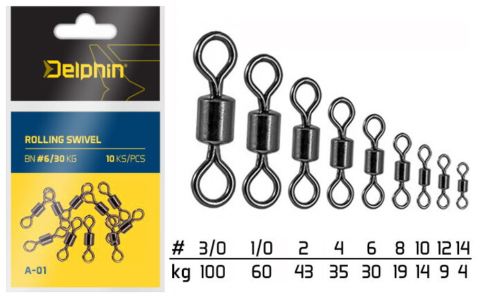 Rolling Swivel A-01/10ks - BN/2 Rolling Swivel A-01/10ks - BN/2