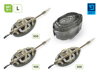 Sada krmítok s formičkou Delphin Method QUIX Reaxe 3+1 L - 30g,40g,50g
