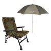 CARP EXPERT COMFORT CAMO STOLIČKA CXP S DÁŽDNIKOM 220 CM