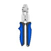 MUSTAD 0inch CRIMPING TOOL, 420 STAINLESS STEEL, FINE POLISH BLUE