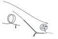 EXC Preťahovacie struna Elastic threader 60cm