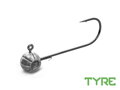 Jigová hlava s držiakom Delphin TYRE / 5ks - 40g-5/0