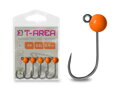 Volfrámový jig Delphin T-AREA BL / 5ks - fluo oranžový/6,4mm/2,2g/#4