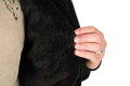 Fox Collection Sherpa Jacket Black & Orange