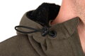 Fox Collection Sherpa Jacket Green & Black