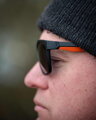 Fox Collection Black & Orange Shades – Grey Lens