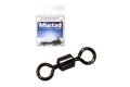 MUSTAD ROTAČNÝ OBRATLÍK S OKRÚHLYM OČKOM BLACK NICKEL