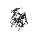 Trakker Obratlík QC Ring Swivel vel.8, 10ks