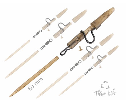 ZFISH Závěsky Heavy Duty Clip Complete Pin Set 60 mm