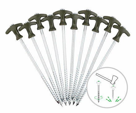 ZFISH Kolíky Bivvy Peg Set 25cm/10ks