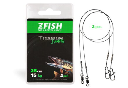 ZFISH Lanko Titanium Leader - 2ks