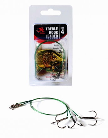 Filfishing Lanko s Trojhákem Treble Hook Leader