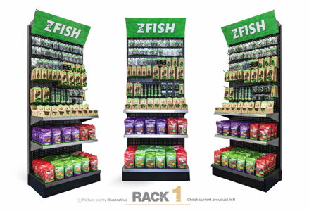 ZFISH Akční Set Produktů + Prodejní Stojan Zdarma!
