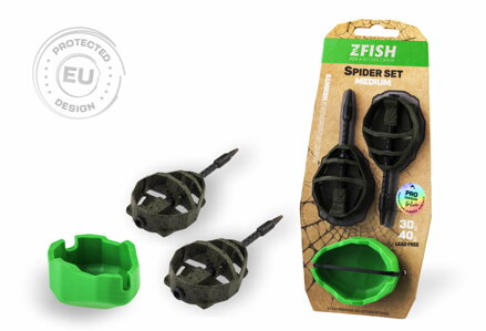 ZFISH Sada Method Feeder Spider Medium Set 30,40g + Formička