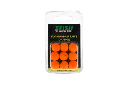 Zfish Penová Nástraha Foam Pop up Baits Orange 15mm