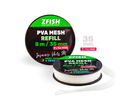 ZFISH Punčocha PVA PRO Refill 35 mm/7 + 1  m Zdarma!