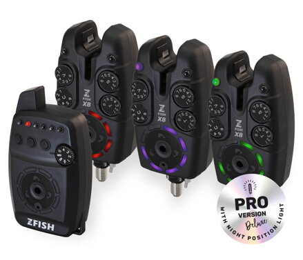 ZFISH Sada Hlásičů Bite Alarm Set Zx8 3+1