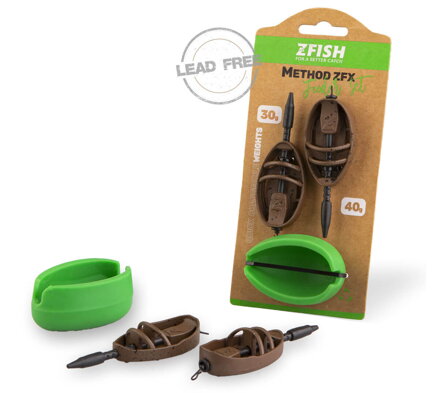 ZFISH Sada Method Feeder Set ZFX 30,40g+Mould