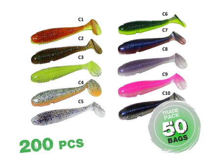 ZFISH Trade Pack Worm Shad 9,5cm 50bal/200ks