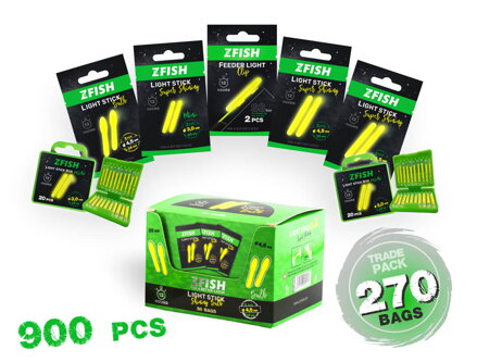 ZFISH Trade Pack Chemická Světla 270 ks