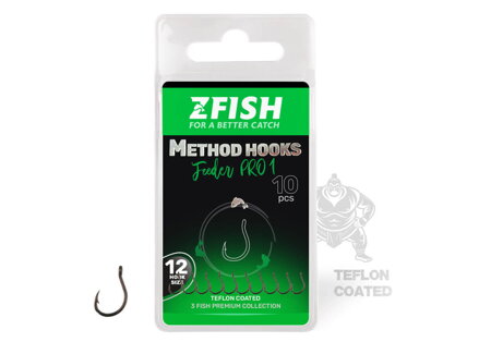 ZFISH Háčky Method Feeder PRO 1