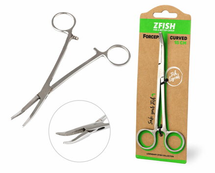 ZFISH Pean Zahnutý Forceps Curved