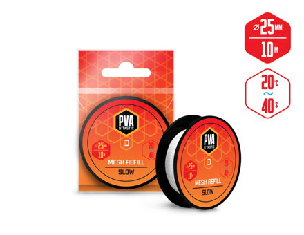 Pančucha náhradná Delphin PVA n´tastic / 10m - 25mm - úzka -25mm / Pomaly rozpustná Pančucha náhradná Delphin PVA n´tastic / 10m - 25mm - úzka -25mm / Pomaly rozpustná