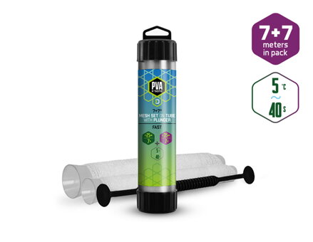 Pančucha Delphin PVA n´tastic SET 2v1 / 7m+7m - 25mm + 35mm / Rýchlo rozpustná  Pančucha Delphin PVA n´tastic SET 2v1 / 7m+7m - 25mm + 35mm / Rýchlo rozpustná