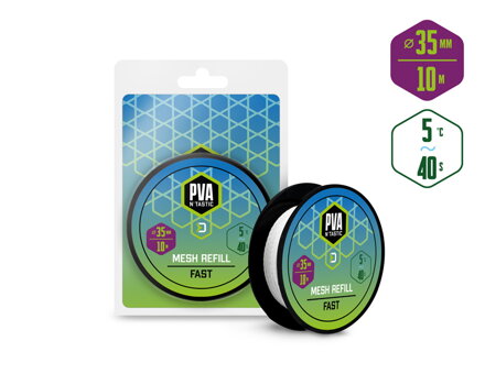 Pančucha náhradná Delphin PVA n´tastic / 10m - široká - 35mm / Rýchlo rozpustná  Pančucha náhradná Delphin PVA n´tastic / 10m - široká - 35mm / Rýchlo rozpustná