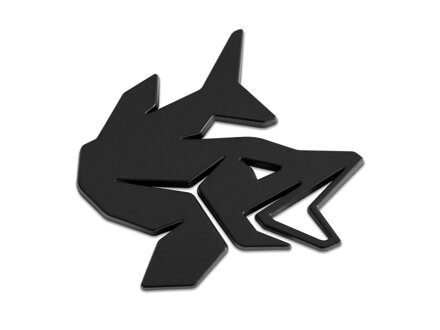 3D nálepka Delphin PIKE - Čierna