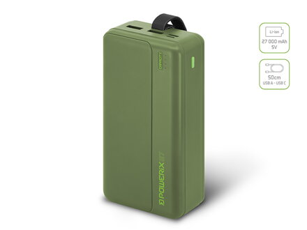 Powerbanka Delphin PoweriX / 27 000 mAh - 27 000 mAh