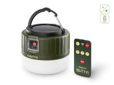 Kempingová lampa s ovládačom Delphin SVITA - 4W/180lm/3600mAh