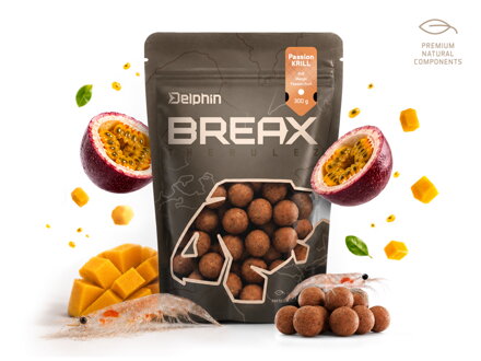 Boilies Delphin BreaX / PassionKRILL - Krill-Mango/16mm/300g