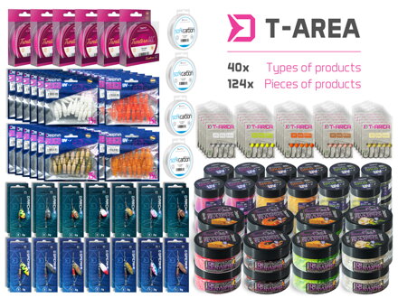 Prívlačový set Delphin T-AREA - 124ks